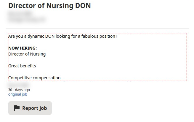 Director of Nursing DON