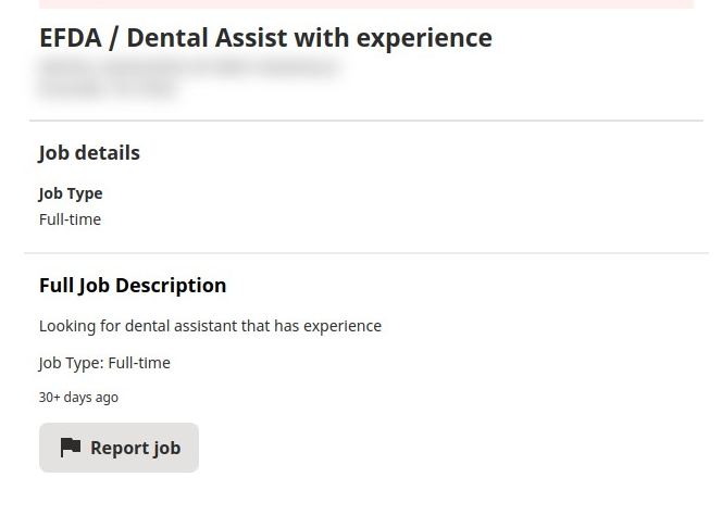 Dental Assist with experience